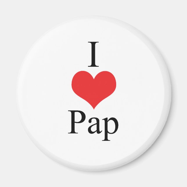 Aimant I Love (Coeur) Pap (Devant)