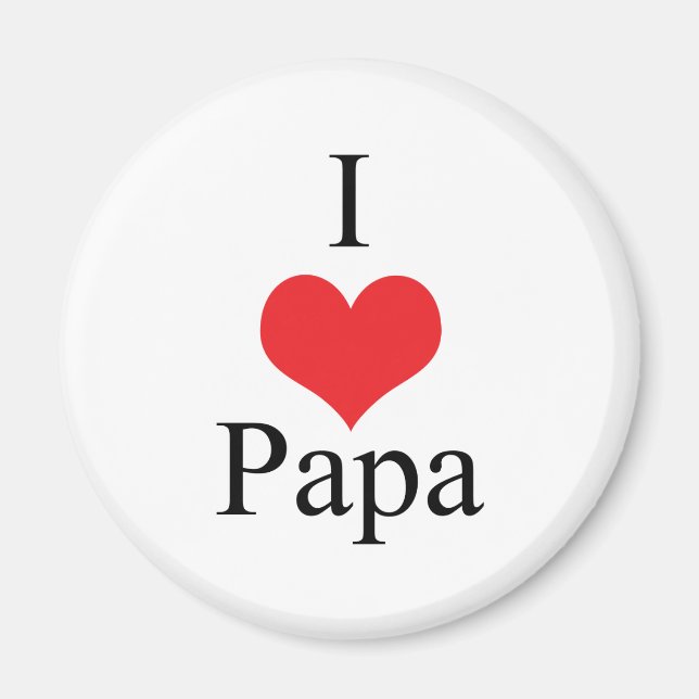 Aimant I Love (Coeur) Papa (Devant)