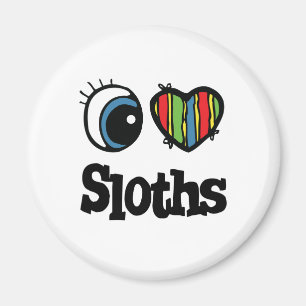 Aimant I Love (Coeur) Sloths