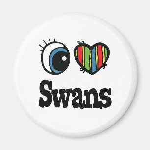 Aimant I Love (Coeur) Swans