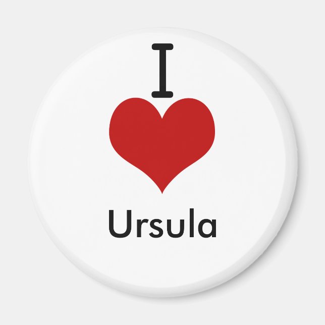 Aimant I Love (coeur) Ursula (Devant)
