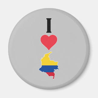 Aimant I Love Colombia Vertical I Heart Country Carte du