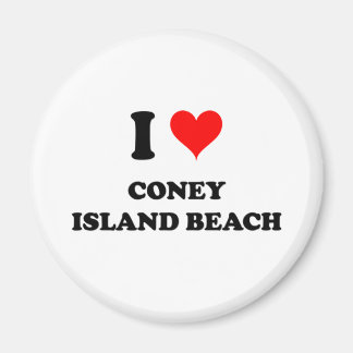 Aimant I Love Coney Island Beach