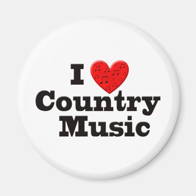 Aimant I Love Country Music (Devant)