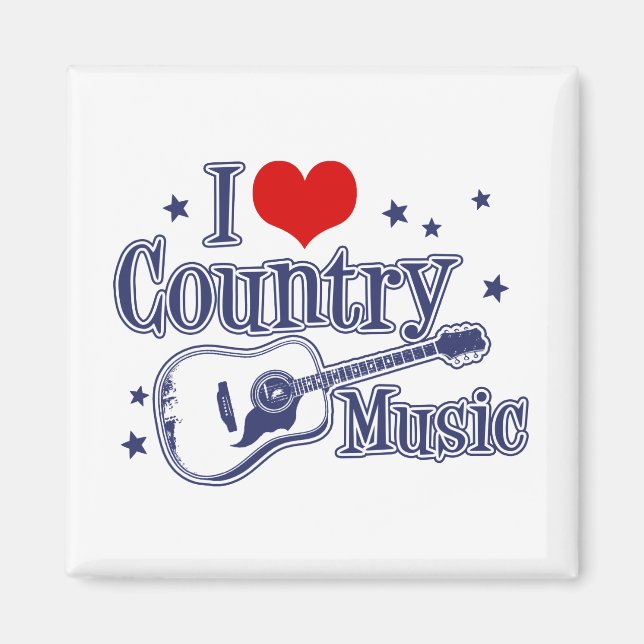 Aimant I Love Country Music (Devant)