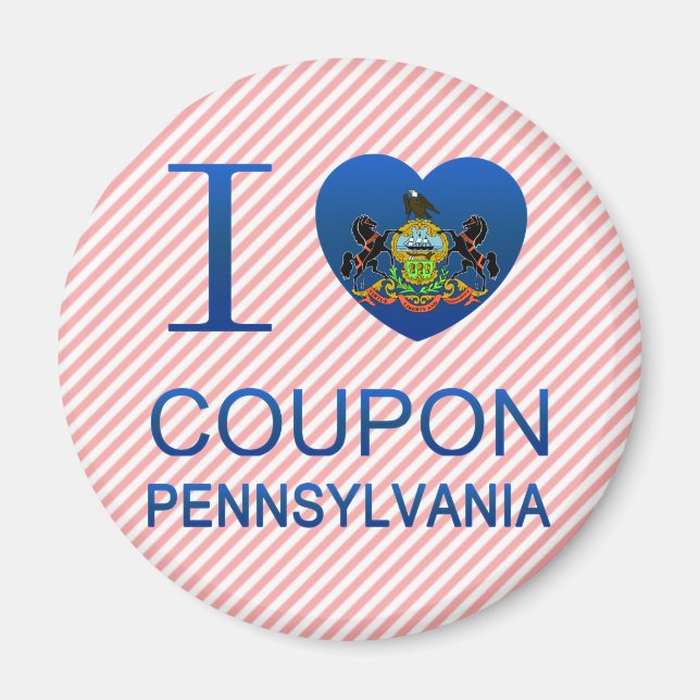 Aimant I Love Coupon, PA (Devant)