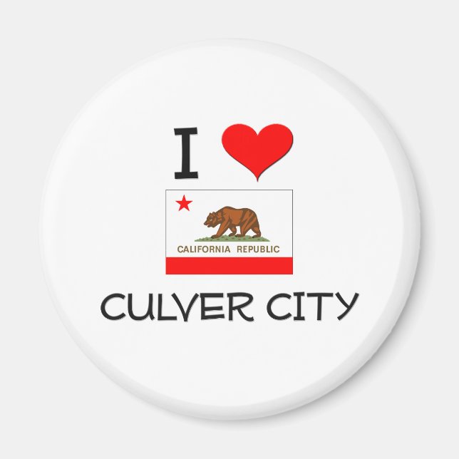Aimant I Love CULVER CITY California (Devant)