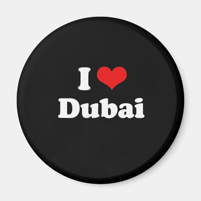 Aimant I Love Dubai Tshirt (Devant)