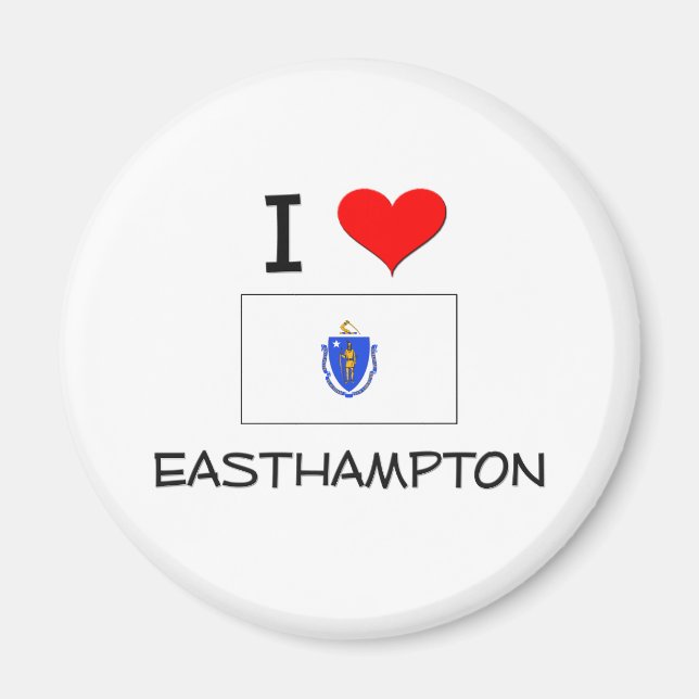 Aimant I Love Easthampton Massachusetts (Devant)