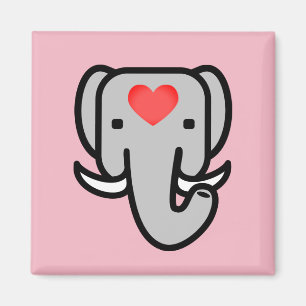 Aimant I Love Elephants