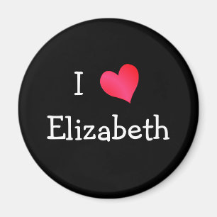 Aimant I Love Elizabeth