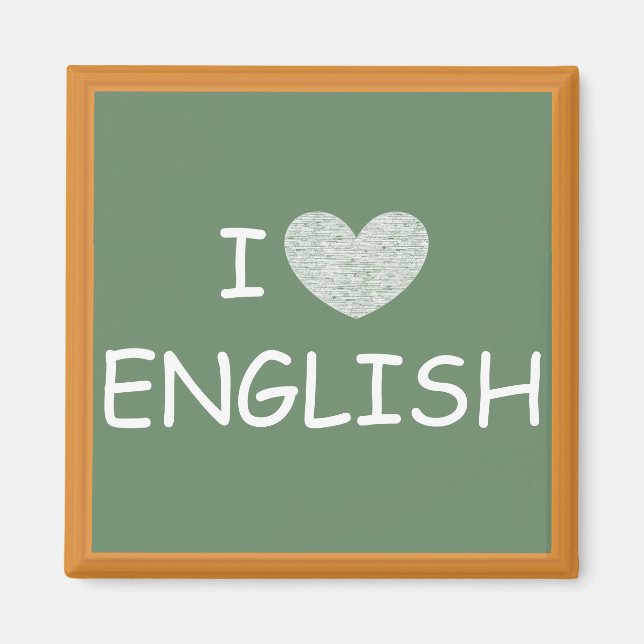 Aimant I Love English (Devant)