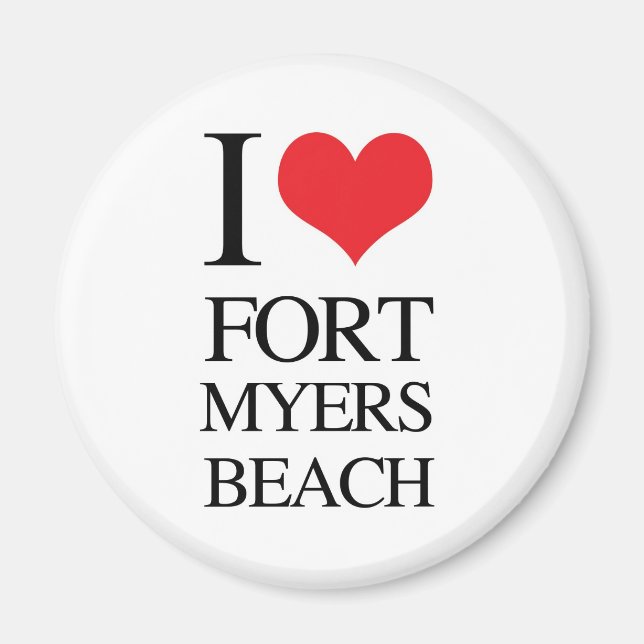 Aimant I Love Fort Myers Beach (Devant)