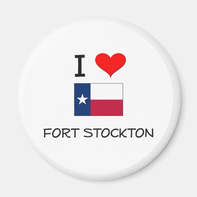 Aimant I Love Fort Stockton Texas (Devant)
