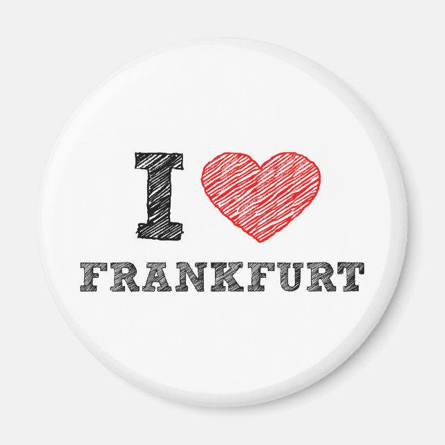 Aimant I love Frankfurt (Devant)