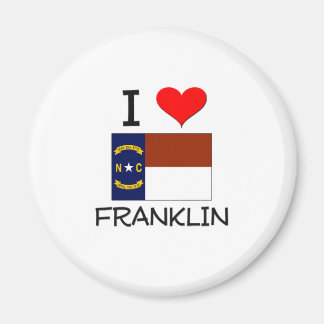 Aimant I Love Franklin North Carolina