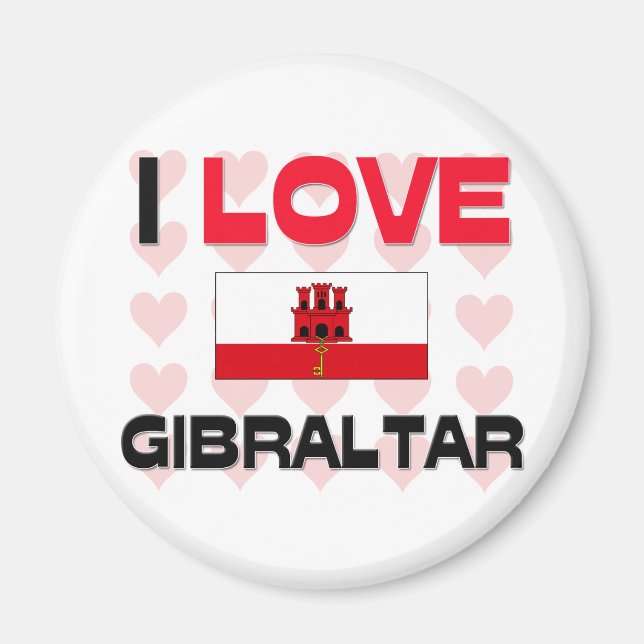 Aimant I Love Gibraltar (Devant)