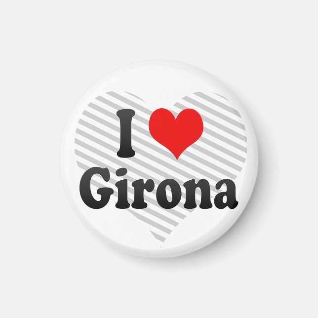 Aimant I Love Girona, Espagne (Devant)