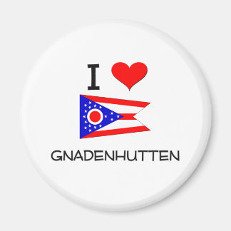 Aimant I Love Gnadenhutten Ohio