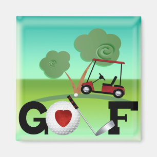 Aimant I Love Golf