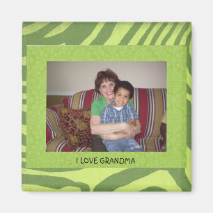 Aimant I Love Grand-mère, Modèle de cadre photo