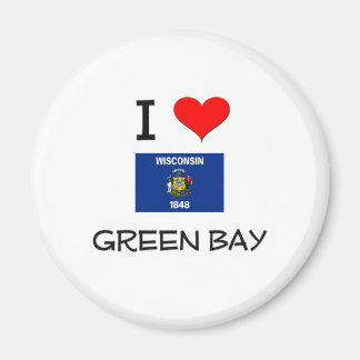 Aimant I Love Green Bay Wisconsin