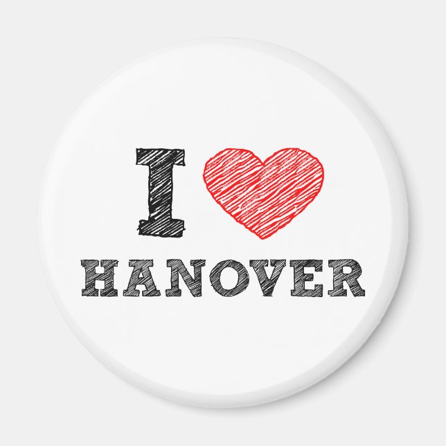 Aimant I Love Hanover (Devant)