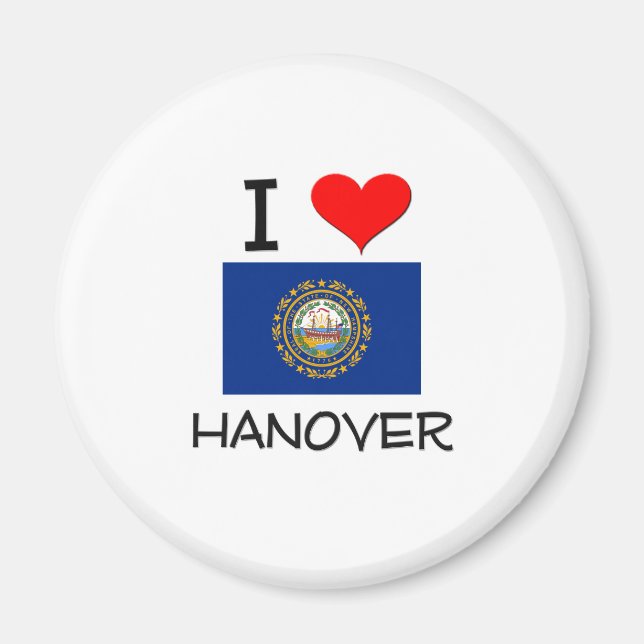 Aimant I Love Hanover New Hampshire (Devant)