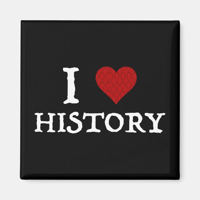 Aimant I Love (Heart) History (Devant)