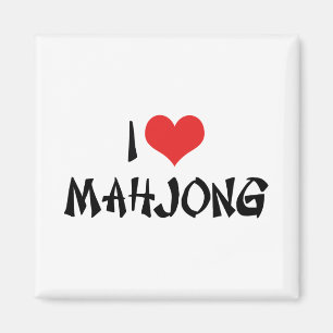 Aimant I Love Heart Mahjong - Mah Jong Lover