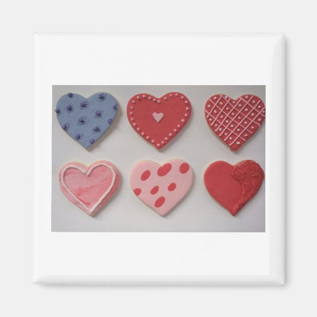 Aimant I Love Heart Valentine Cookies (Devant)