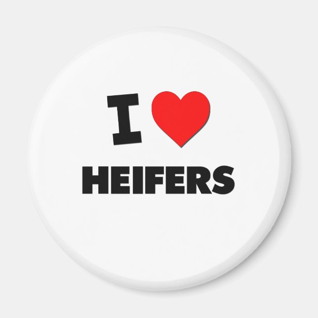 Aimant I Love Heifers (Devant)