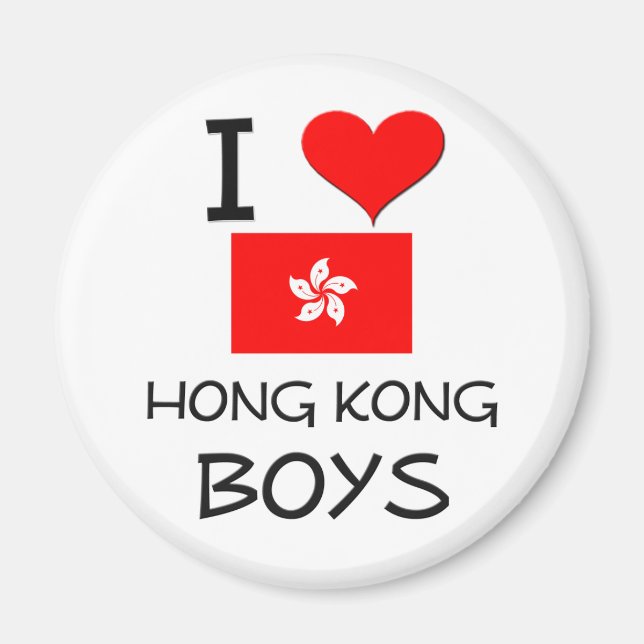 Aimant I Love Hong Kong Boys (Devant)
