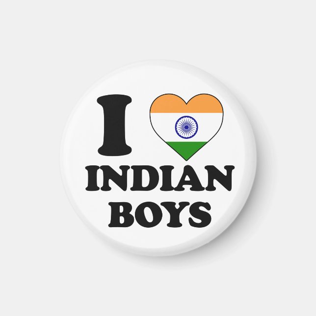Aimant I love Indian Boys (Devant)