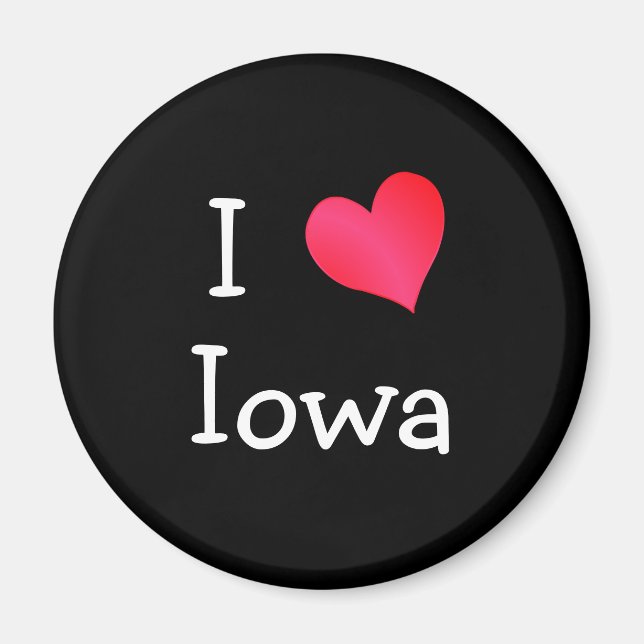 Aimant I Love Iowa (Devant)