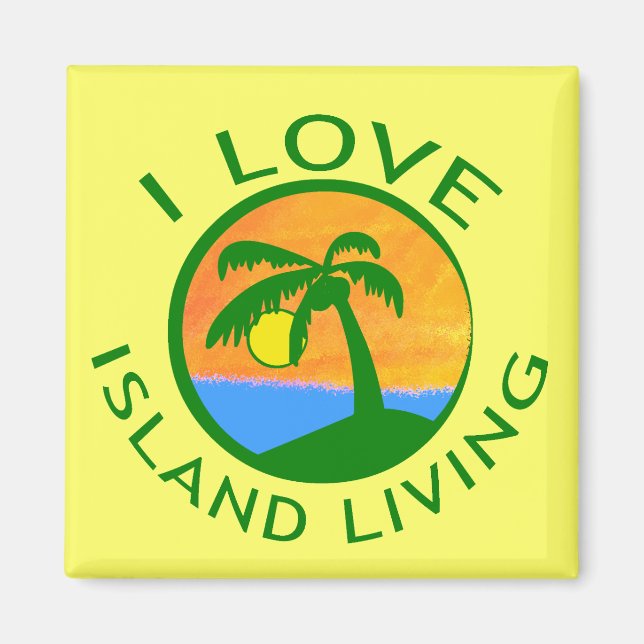 Aimant I Love Island Living Products (Devant)