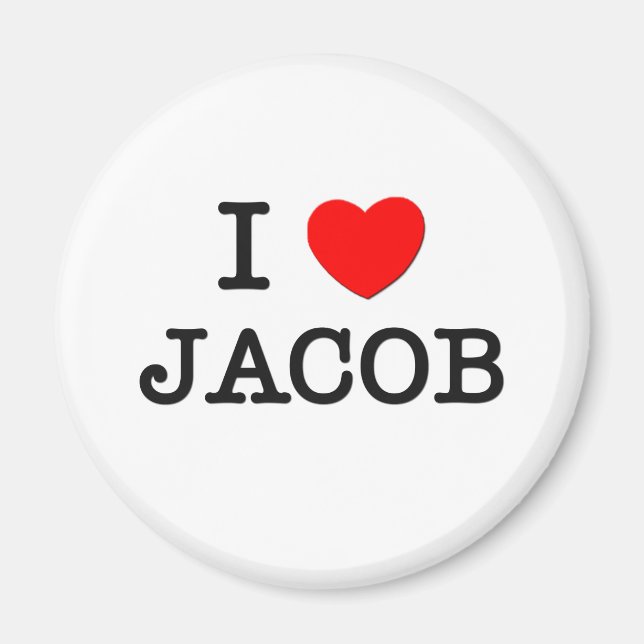 Aimant I Love Jacob (Devant)