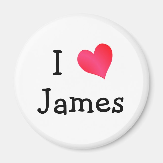 Aimant I Love James (Devant)