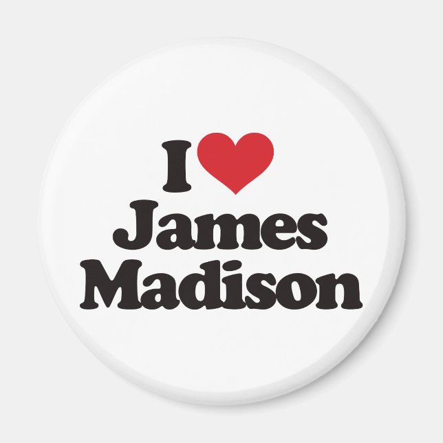 Aimant I Love James Madison (Devant)