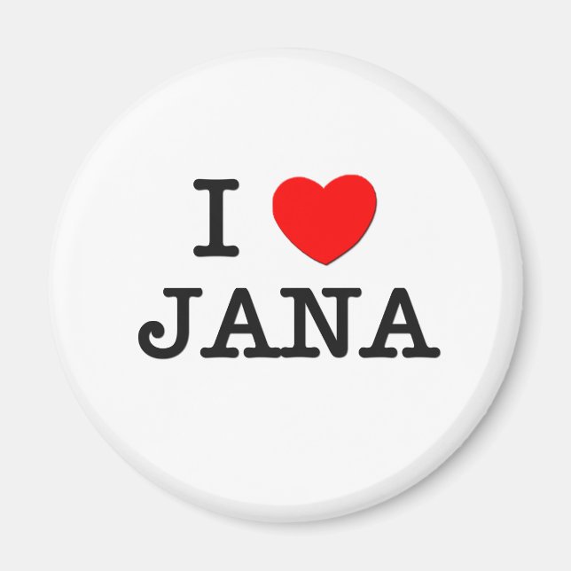 Aimant I Love Jana (Devant)