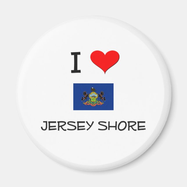 Aimant I Love Jersey Shore Pennsylvanie (Devant)