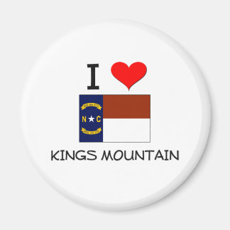 Aimant I Love Kings Mountain Caroline du Nord