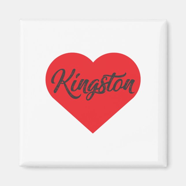 Aimant I Love Kingston - Jamaïque (Devant)