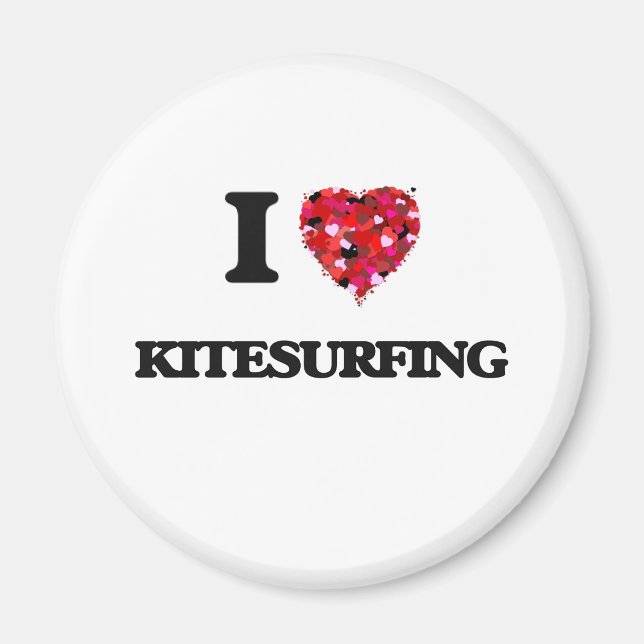 Aimant I Love Kitesurf (Devant)