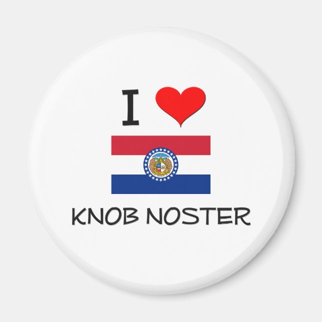 Aimant I Love Knob Noster Missouri (Devant)