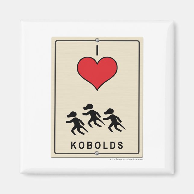 Aimant I Love Kobolds (Devant)