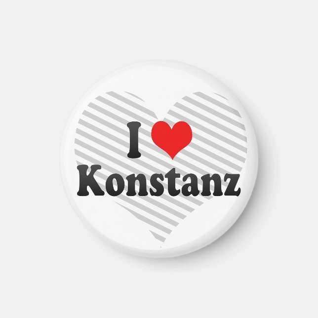Aimant I Love Konstanz, Allemagne (Devant)