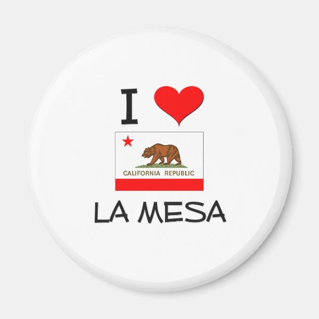 Aimant I Love LA MESA California (Devant)