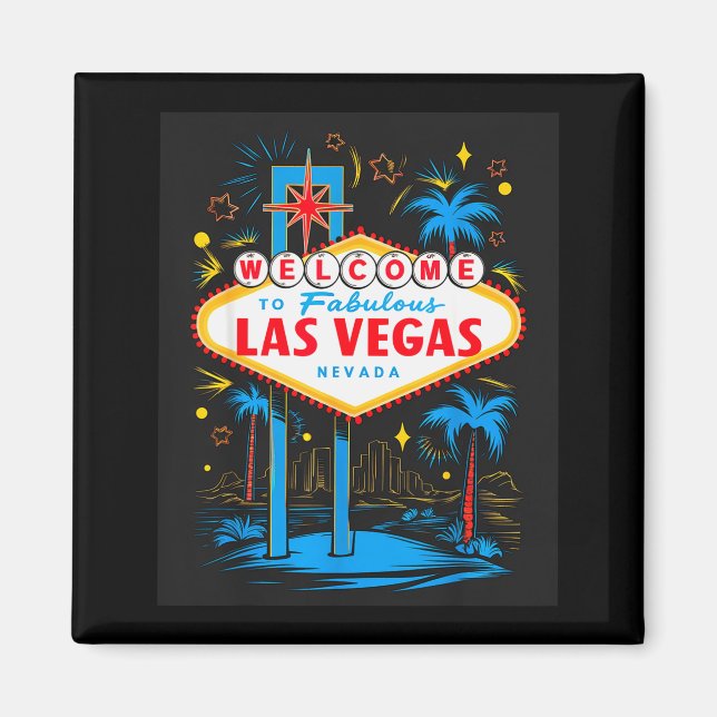 Aimant I Love Las Vegas Nevada City Vegas Souvenir Las Ve (Devant)