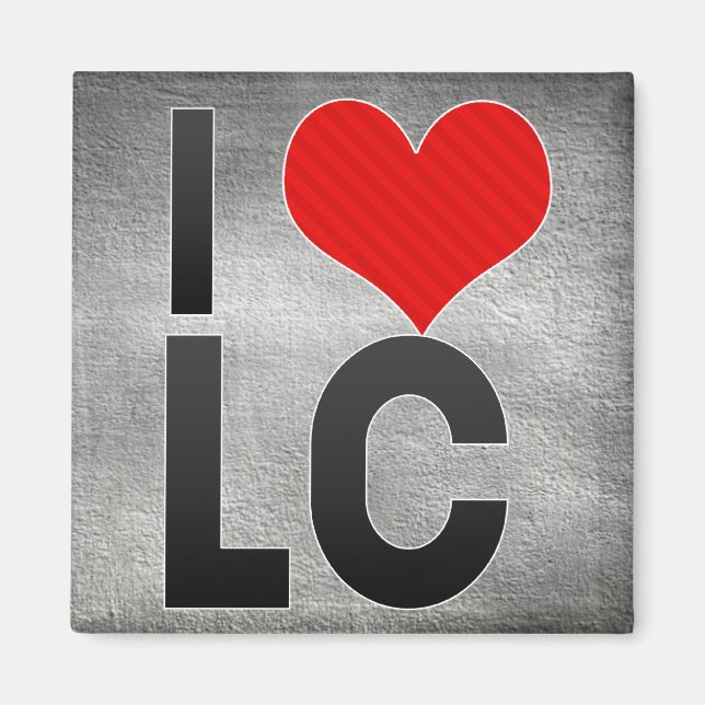 Aimant I Love LC (Devant)